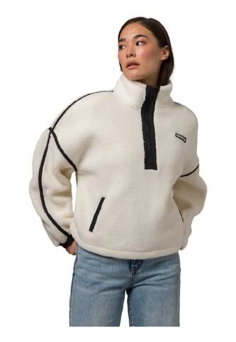 Buzo CAT Mujer RELAXED HALF ZIP SHE Blanco CAT CAT