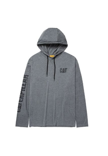 Buzo Hombre CAT UPF HOODED BANNER L/ Gris CAT