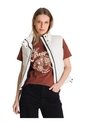 Chaleco Mujer CAT CROPPED PUFFER VEST Vainilla CAT de CAT
