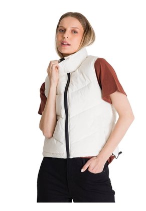 Chaleco Mujer CAT CROPPED PUFFER VEST Vainilla CAT