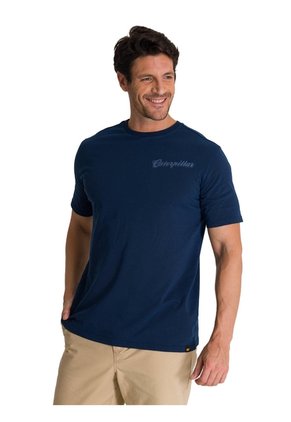 Camiseta Hombre CAT HEAVYWEIGHT HERITAGE Azul CAT