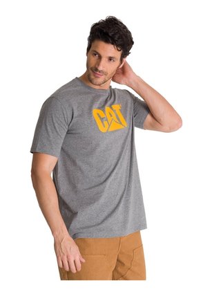 Camiseta Hombre CAT CAT LOGO TEE Gris CAT