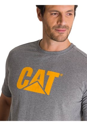 Camiseta Hombre CAT CAT LOGO TEE Gris CAT