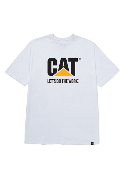 Camiseta Hombre CAT DO THE WORK GRAPHIC Blanco CAT