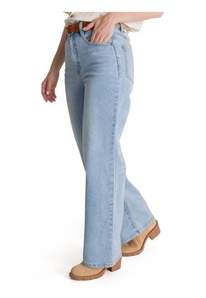 Pantalon Mujer CAT DENIM WIDE LEG Azul CAT