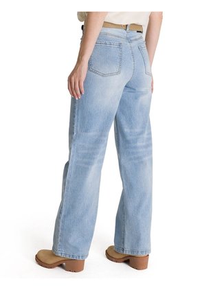 Pantalon Mujer CAT DENIM WIDE LEG Azul CAT