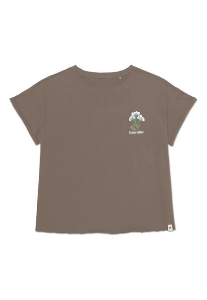 Camiseta CAT Mujer CROSS STITCH RELAXED Gris CAT