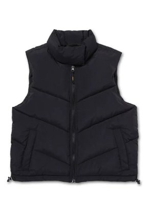 Chaleco CAT Mujer CROPPED PUFFER VEST Negro CAT