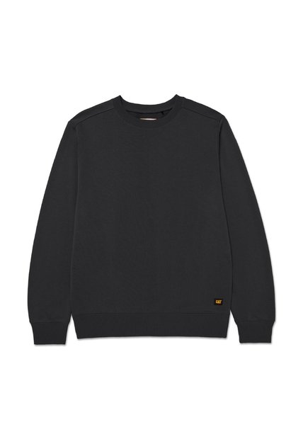 Buzo CAT Hombre FRENCH TERRY CW NECK Negro CAT
