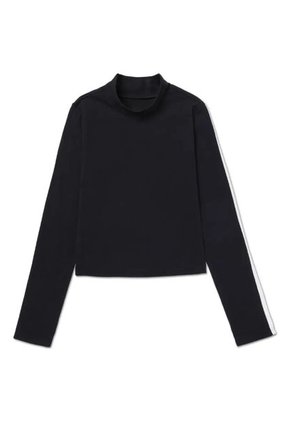 Camiseta CAT Mujer SPORTY MOCK NECK L/S Negro CAT