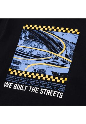 Buzo CAT Hombre GRAPHIC FRENCH TERRY Negro CAT