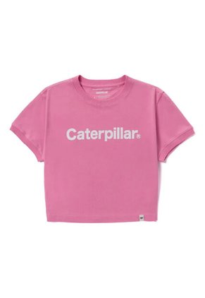 Camiseta CAT Mujer RG CROP GRAPHIC TEE Marfil CAT