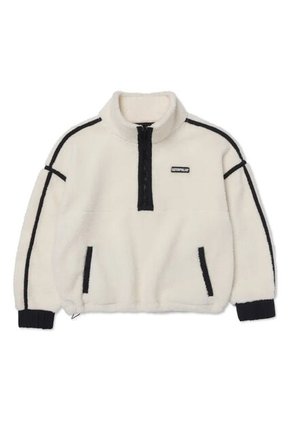 Buzo CAT Mujer RELAXED HALF ZIP SHE Blanco CAT
