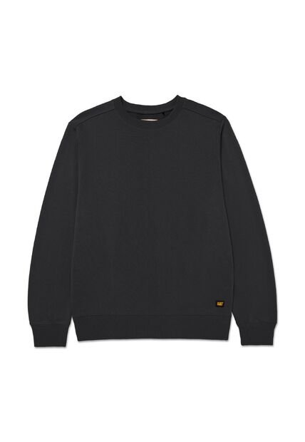 Buzo CAT Hombre FRENCH TERRY CW NECK Negro CAT