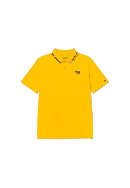 Camiseta Polo Hombre Cat Cat Logo Pique Polo Verde CAT