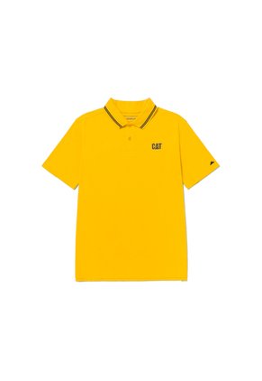 Camiseta Polo Hombre Cat Cat Logo Pique Polo Verde CAT