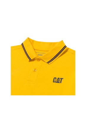 Camiseta Polo Hombre Cat Cat Logo Pique Polo Verde CAT
