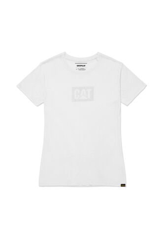Camiseta Mujer CAT METALLIC CAT LOGO TE Blanco CAT CAT