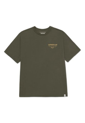 Camiseta CAT Hombre HERITAGE PEORIA GRAP Verde CAT CAT
