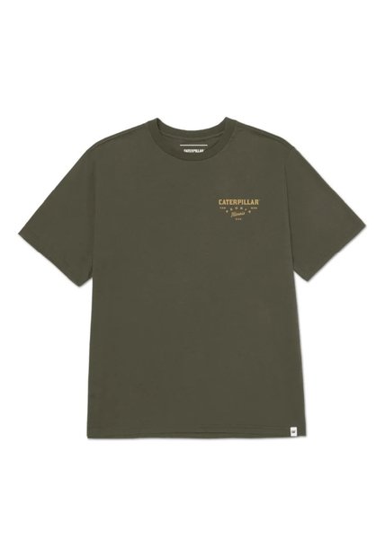 Camiseta CAT Hombre HERITAGE PEORIA GRAP Verde CAT