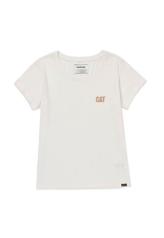 Camiseta Mujer CAT CAT LOGO TEE Vainilla CAT CAT