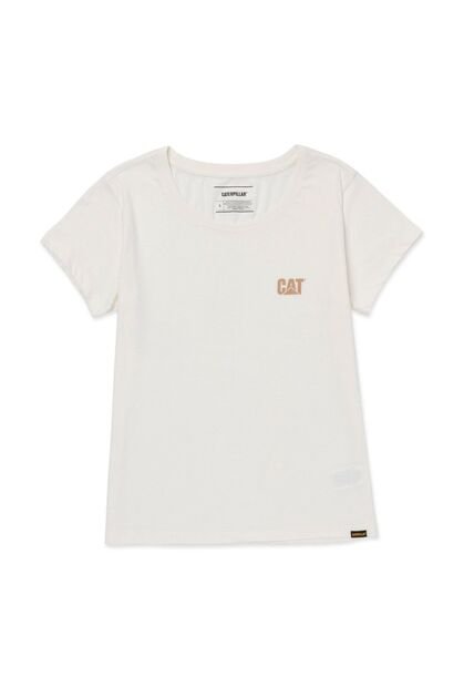 Camiseta Mujer CAT CAT LOGO TEE Vainilla CAT