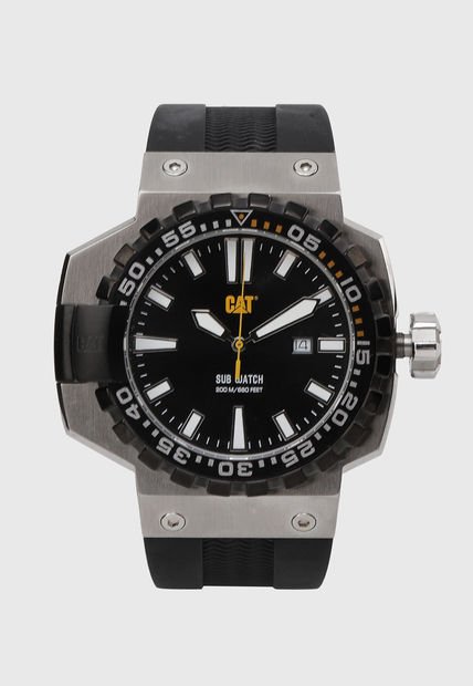 Reloj Plateado-Negro CAT