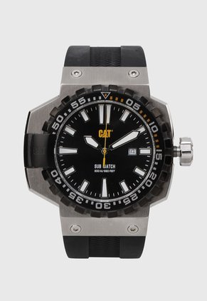 Reloj Plateado-Negro CAT