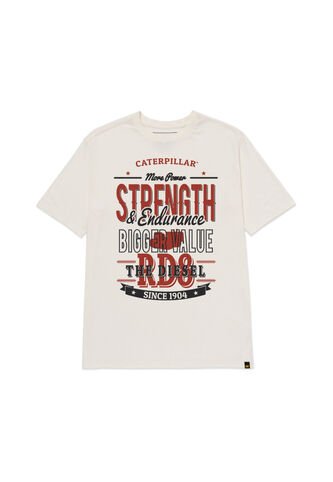 Camiseta Hombre CAT HISTORIC TRADITIONS Vainilla CAT CAT