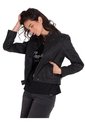 Chaqueta Mujer CAT W WAXED MOTO JACKET Negro CAT de CAT