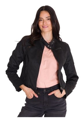 Chaqueta Mujer CAT W WAXED MOTO JACKET Negro CAT