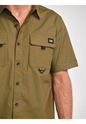 Camisa Hombre CAT UTILITY S/S SHIRT Verde CAT