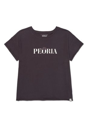Camiseta CAT Mujer PEORIA RELAXED GRAPH Negro CAT