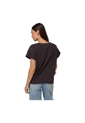 Camiseta CAT Mujer PEORIA RELAXED GRAPH Negro CAT