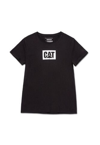 Camiseta Mujer CAT METALLIC CAT LOGO TE Negro CAT CAT