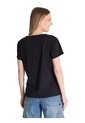 Camiseta Mujer CAT V-NECK GRAPHIC TEE 1 Negro CAT de CAT