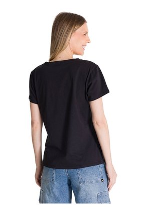 Camiseta Mujer CAT V-NECK GRAPHIC TEE 1 Negro CAT