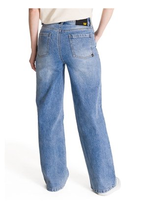 Pantalon Mujer CAT DENIM WIDE LEG Azul CAT