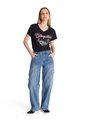 Camiseta Mujer CAT V-NECK GRAPHIC TEE 1 Negro CAT de CAT