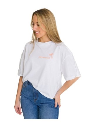 Camiseta Mujer CAT OVERSIZE GRAPHIC TEE Blanco CAT