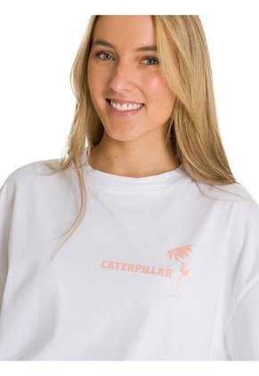 Camiseta Mujer CAT OVERSIZE GRAPHIC TEE Blanco CAT