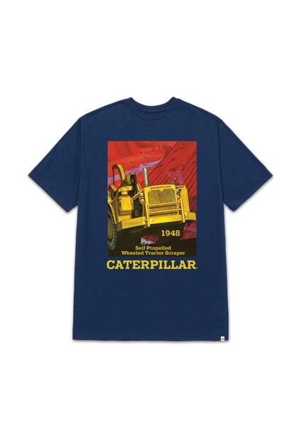 Camiseta Hombre CAT PROJECTS GRAPHC TEE Azul 1 CAT