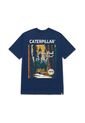 Camiseta Hombre CAT PROJECTS GRAPHC TEE Azul 2 CAT de CAT