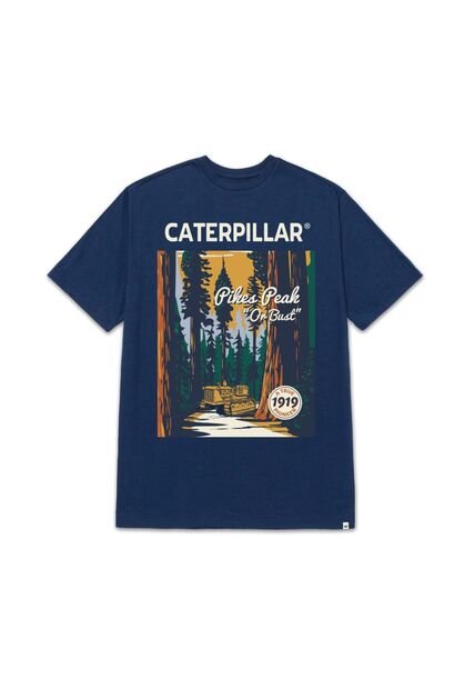 Camiseta Hombre CAT PROJECTS GRAPHC TEE Azul 2 CAT