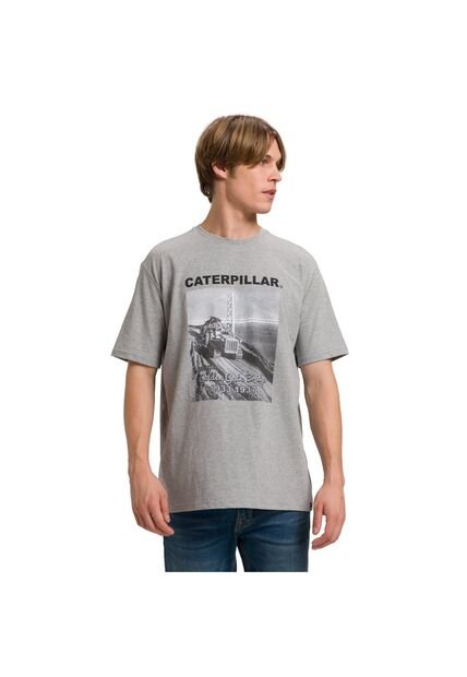 Camiseta Hombre CAT PROJECTS GRAPHIC TEE Gris CAT