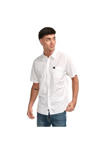Camisa Hombre CAT POPLIN S/S SHIRT Blanco CAT CAT
