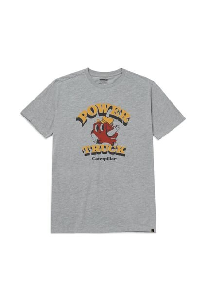 Camiseta Hombre CAT RETRO DANNY DIESL G Gris CAT