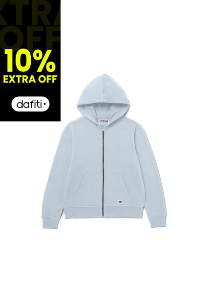 Buzo Mujer Cat W Cat Patch Full Zip Azul CAT