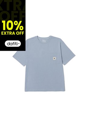 Camiseta Hombre Cat Solid Pocket Label T Azul CAT