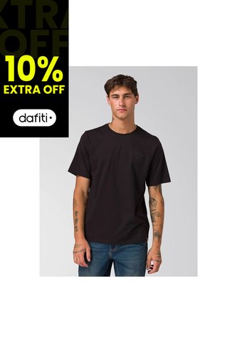 Camiseta Hombre CAT HERITAGE PEORIA GRAP Negro CAT CAT